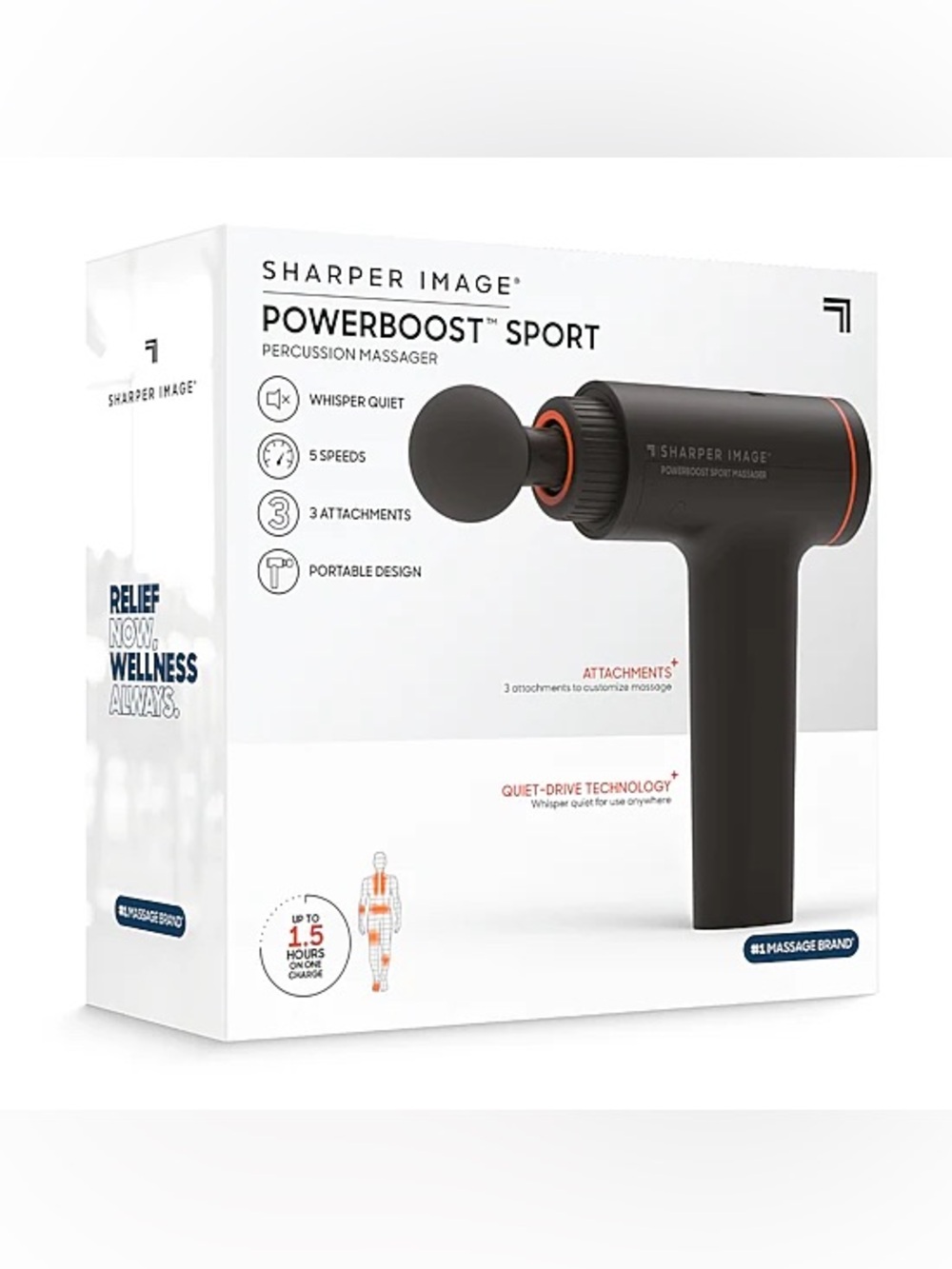 Sharper Image Powerboost Sport Percussion Massager